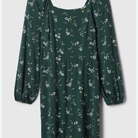 NWT GAP Smocked Squareneck Mini Dress - Picture 3 of 6